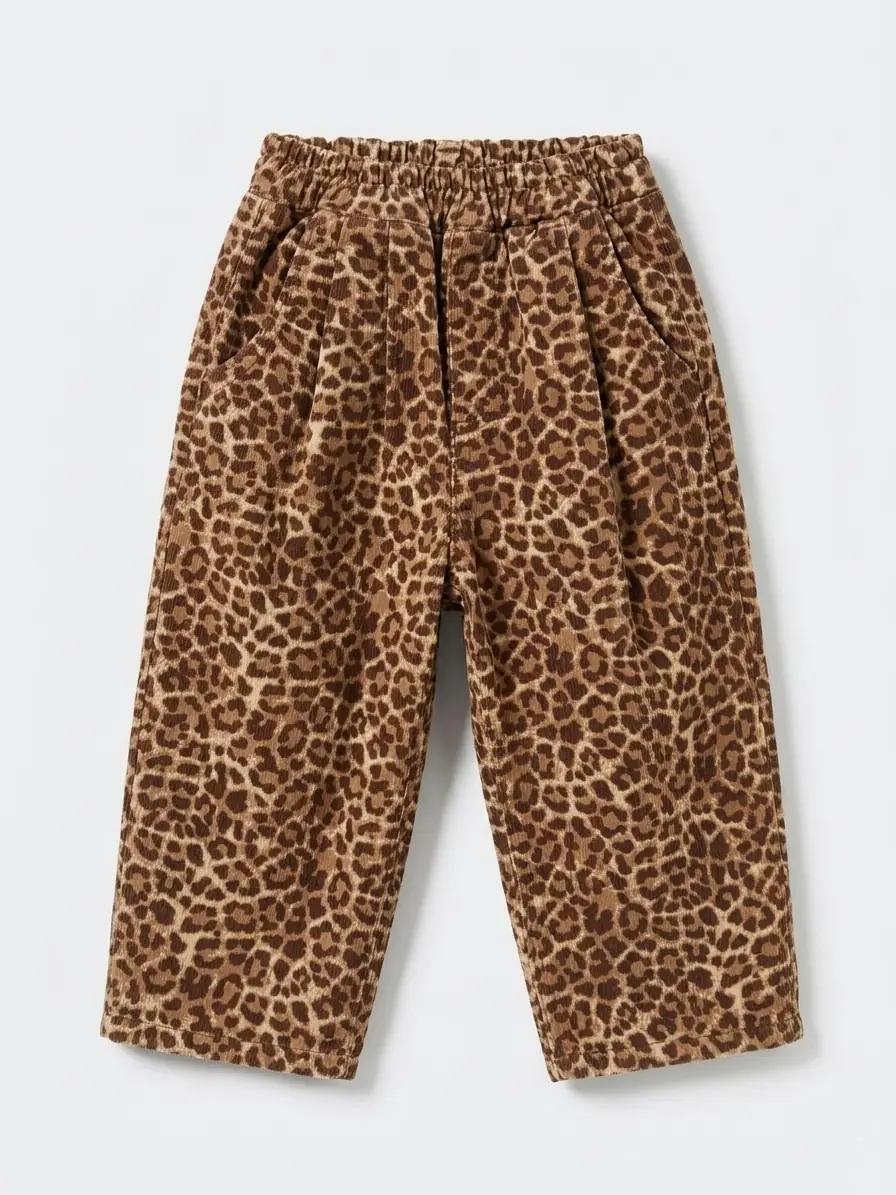 Leopar Balloon Jeans Set 2-7 Yaş