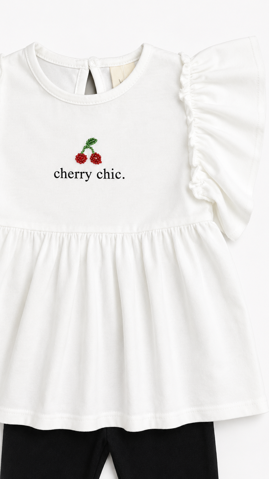 Cherry Boncuk İşlemeli Takım 2-6 Yaş
